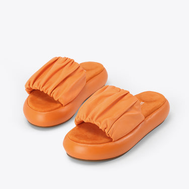 Pantoufle Ample Rembourrée - Mandarine