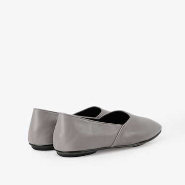Almond Slip-On Flat  - Grey