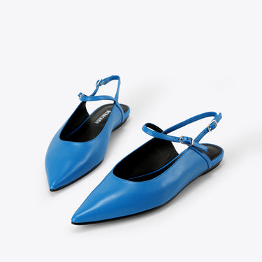Pointed Slingback Flat - Ultramarine