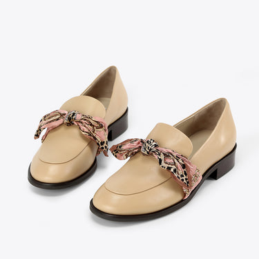 Diary Scarf Loafer - Toffee