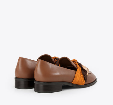 Diary Scarf Loafer - Caramel 