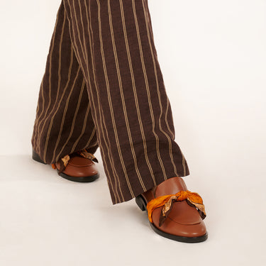 Diary Scarf Loafer - Caramel 