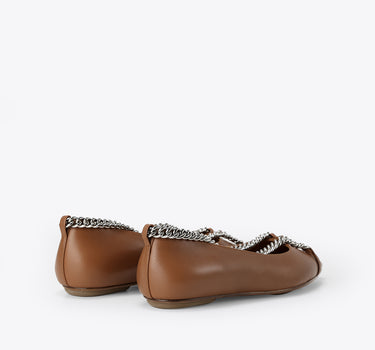 Chain Link Pointed Flat -  Caramel 