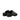 V-Seam Balloon Block Heel Clog - Black