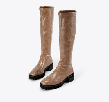 Vegan Cling Stomper Boot  - Toffee