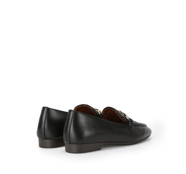 Contrast Soft Loafer - Woven Black 
