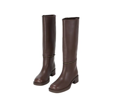 Botte Convertible Zippé - Cacao