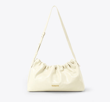 Scrunchie Shoulder Bag - Cream Beige