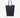 Nudist Tote Rectangulaire - Bleu Embossé