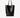 Nudist Tote Rectangulaire - Noir Embossé