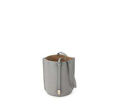 ORUKAMI Flat Hook Convertible Small Bucket Tote - Grey 