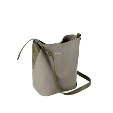 ANAIS Petite Shoulder Bag - Grey / Olive