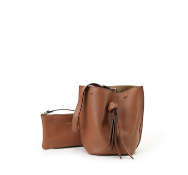 Orukami Knot Petit Sac Seau - Caramel