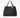 Soft-Structured Trapezoidal Canvas Tote Bag Large - Black