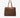 Soft-Structured Trapezoidal Canvas Tote Bag - Caramel