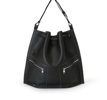 Ursula 2-Way Hobo Backpack - Black 