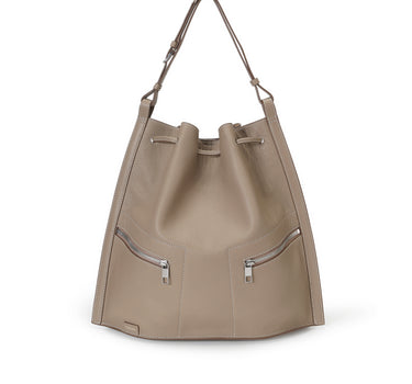 Ursula 2-Way Hobo Backpack - Turtledove 