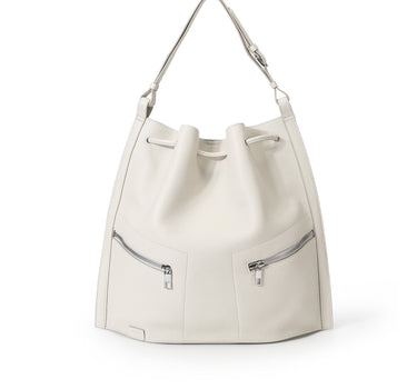 Ursula 2-Way Hobo Backpack - Cream Beige 