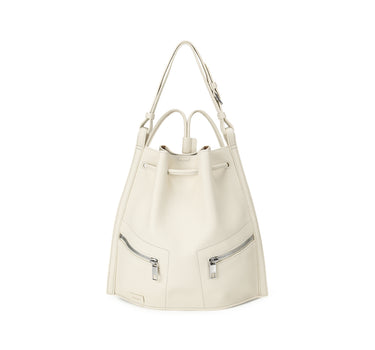Ursula 2-Way Hobo Backpack Small - Cream Beige 