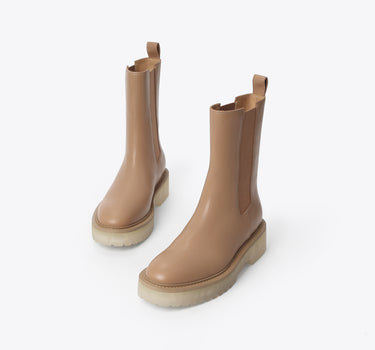 Elastic Ankle Boots - Caramel