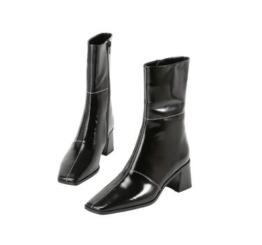 REGINA Bottes Diagonale - Noir Coccinelle