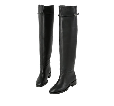 Bottes Genou à Enfiler - Noir