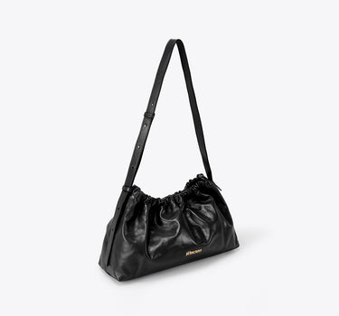 Scrunchie Shoulder Bag- Beetle Black