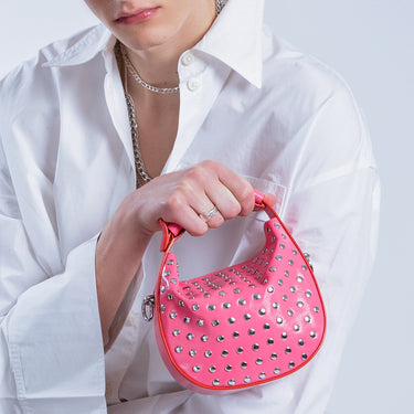 NOOR Petite Bag - Embellished Bubblegum
