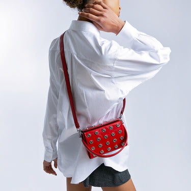 DEVON Bag - Embellished Cadmium Red