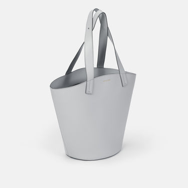 Basket 篮子型手提包 - 浅灰色