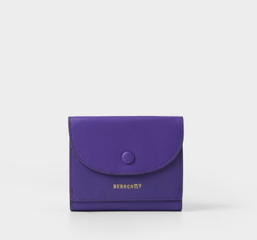 三折小钱包 - 彩紫色