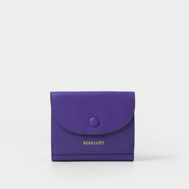 Tri-fold Compact Wallet - Bright Purple