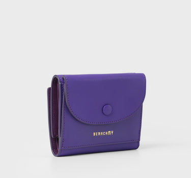 三折小钱包 - 彩紫色