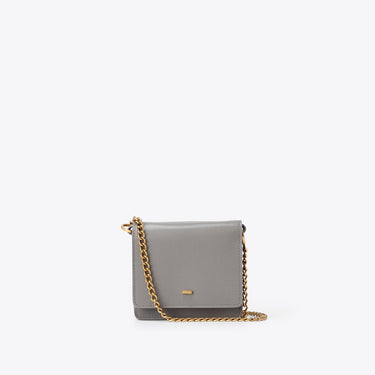 Chain Pouch - Dot Embossed Grey