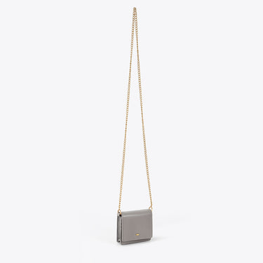 Chain Pouch - Dot Embossed Grey